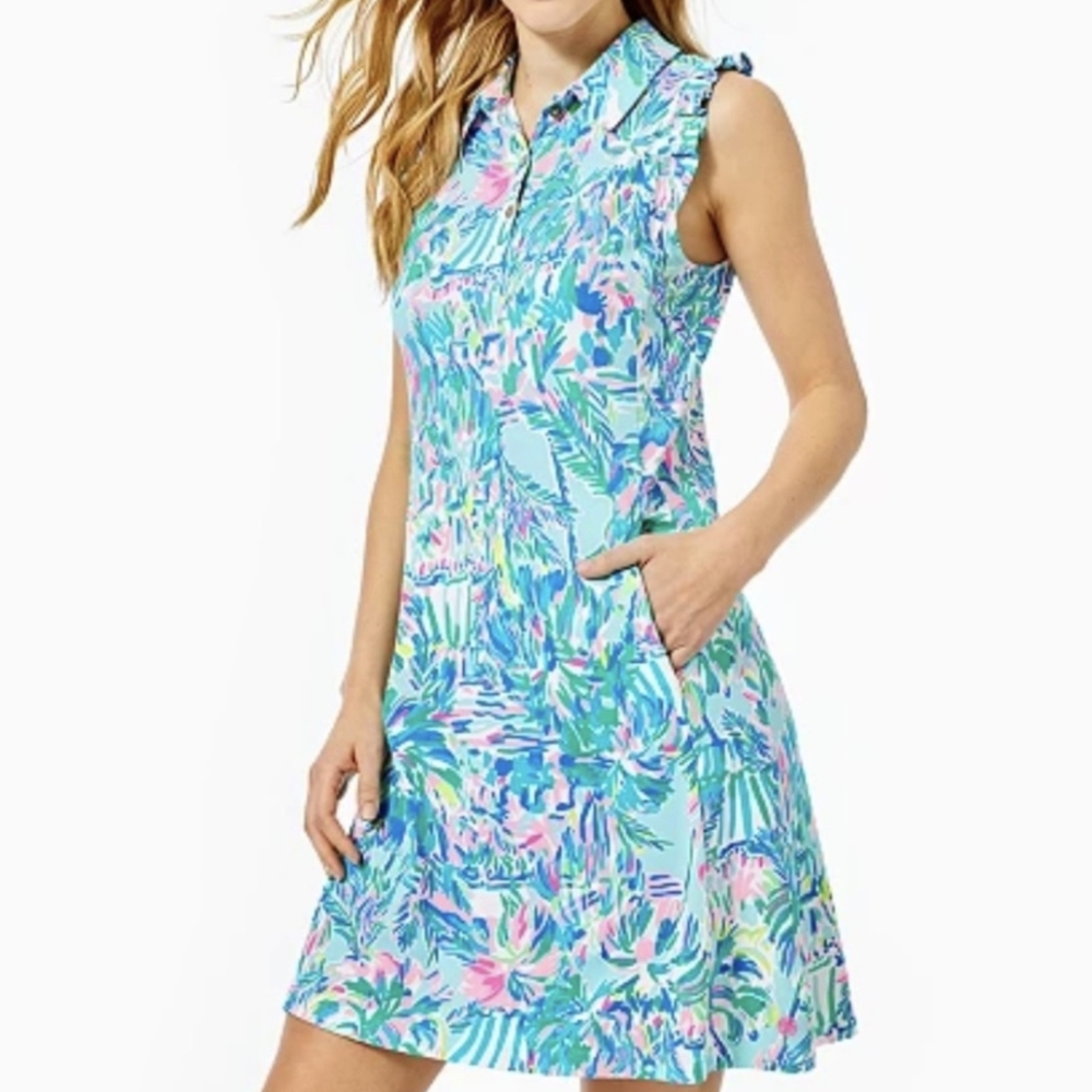 Floral Print Sleeveless Swim Dress